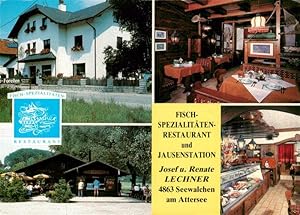 Postkarte Carte Postale 73951217 Seewalchen Attersee AT Fisch Spezialitaeten Restaurant und Jause...