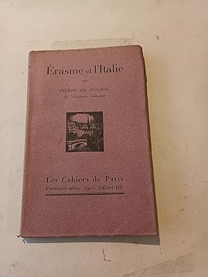 ERASME ET L'ITALIE