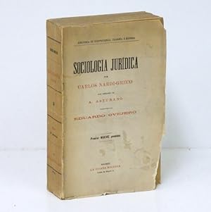 Imagen del vendedor de Sociologa jurdica. Prlogo de A. Asturano. Trad. de Eduardo Ovejero. a la venta por Librera Berceo (Libros Antiguos)