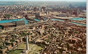 Bild des Verkufers fr Postkarte Carte Postale 73956737 Boston Massachusetts USA Aerial view of the famous Bunker Hill Monumen zum Verkauf von Versandhandel Boeger