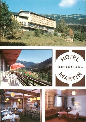 Postkarte Carte Postale 73955099 Spindleruv Mlyn Spindelmuehle Riesengebirge CZ Hotel Martin Terr...