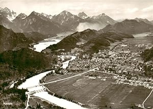 Postkarte Carte Postale 73952495 Fuessen am Lech Allgaeu Bayern Fliegeraufnahme