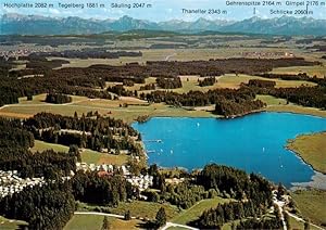 Postkarte Carte Postale 73954817 Aitrang Fliegeraufnahme mit Campingplatz Eibsee