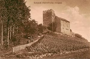 Postkarte Carte Postale 13956026 Habsburg Schloss AG Blick zum Schloss