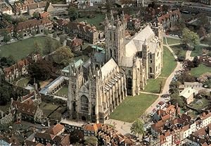 Postkarte Carte Postale 73956577 Canterbury Kent UK Cathedral Fliegeraufnahme