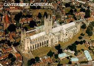 Postkarte Carte Postale 73956817 Canterbury Kent UK Cathedral Fliegeraufnahme