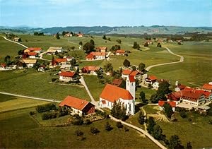 Postkarte Carte Postale 73957902 Nesselwang Allgaeu Bayern Wallfahrtskirche Maria Rehm Fliegerauf...