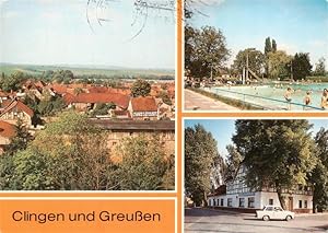 Bild des Verkufers fr Postkarte Carte Postale 73961615 Sondershausen Thueringen Clingen Teilansicht Greussen Freibad HOG Zur L zum Verkauf von Versandhandel Boeger