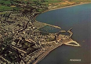 Postkarte Carte Postale 73964774 Penzance Cornwall UK Fliegeraufnahme