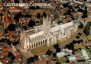 Postkarte Carte Postale 73955058 Canterbury Kent UK Canterbury Cathedral Fliegeraufnahme