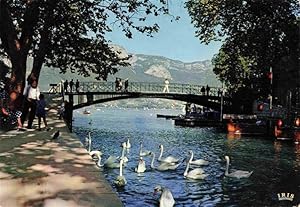 Postkarte Carte Postale 13964115 Annecy 74 Haute-Savoie Pont des Amours et Mont Veyrier