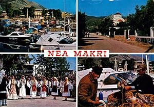 Seller image for Postkarte Carte Postale 73956276 Nea Makri Greece Teilansichten Hafen Folklore Trachten Fischer for sale by Versandhandel Boeger