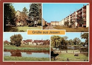 Postkarte Carte Postale 73962844 Jessen Elster Kinderkurheim Strasse der Freundschaft Teilansicht...