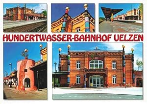 Seller image for Postkarte Carte Postale 73964900 Uelzen Lueneburger Heide Hannover Hundertwasser Bahnhof Details for sale by Versandhandel Boeger