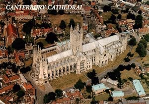 Postkarte Carte Postale 73956819 Canterbury Kent UK Cathedral Fliegeraufnahme