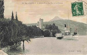 Postkarte Carte Postale 13963137 Duingt Talloires 74 Haute-Savoie Lac d'Annecy le port et le château