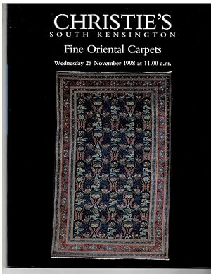 Fine Oriental Carpets. Wednesday 25 November 1998