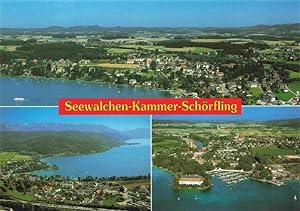 Postkarte Carte Postale 73965670 Seewalchen Attersee AT Fliegeraufnahme mit Kammer Schoerfling