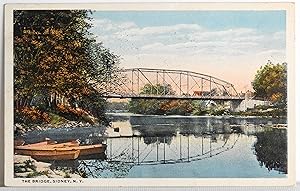 Imagen del vendedor de The Bridge, Sidney, N. Y. - Postcard a la venta por Argyl Houser, Bookseller