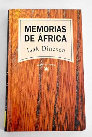 Seller image for Memorias de frica for sale by Alcan Libros