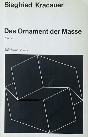 Das Ornament der Masse. Essays.