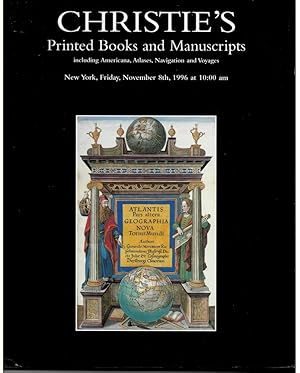 Printed Books and Manuscripts Including Americana, Atlases, Navigation and Voyages. New York. Fri...