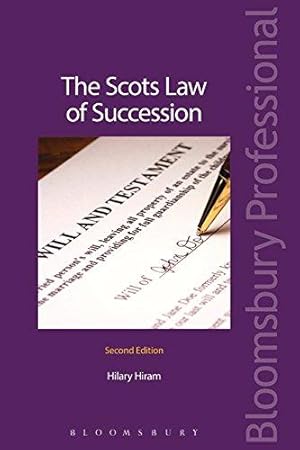 Immagine del venditore per The Scots Law of Succession venduto da WeBuyBooks