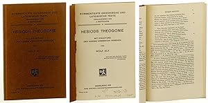 Imagen del vendedor de Hesiods Theogonie. Mit Einleitung und kurzem Kommentar versehen von Wolf Aly. a la venta por Antiquariat Lehmann-Dronke