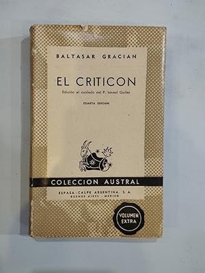 Seller image for El criticn for sale by Saturnlia Llibreria