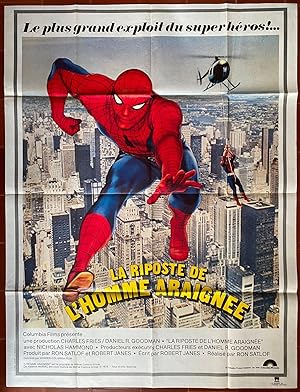 Affiche originale cinéma LA RIPOSTE DE L'HOMME-ARAIGNEE Spider-Man strikes back MARVEL 120x160cm