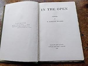 In The Open, Verses (SIGNED)