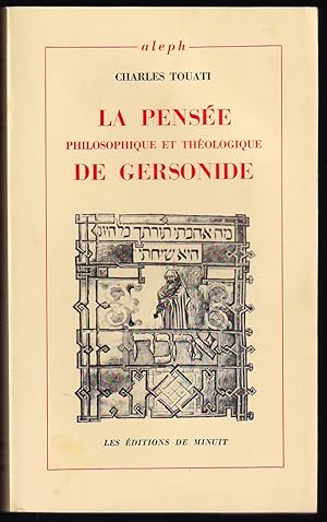 Bild des Verkufers fr LA PENSE PHILOSOPHIQUE ET THOLOGIQUE DE GERSONIDE zum Verkauf von Librairie Le Livre Penseur