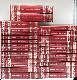 Seller image for The World Book Encyclopedia (22 Volume + 2 Year Books + 2 Dictionary Books) for sale by True Oak Books