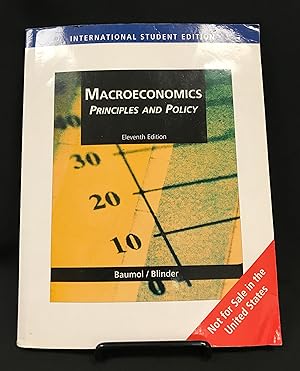 Seller image for Macroeconomics Principles and Policy (International Edition of 11th Revised Edition) for sale by Friends of the Library Bookstore