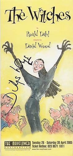 Seller image for Dilis Laye The Witches Roald Dahl Hand Signed Theatre Flyer for sale by Postcard Finder