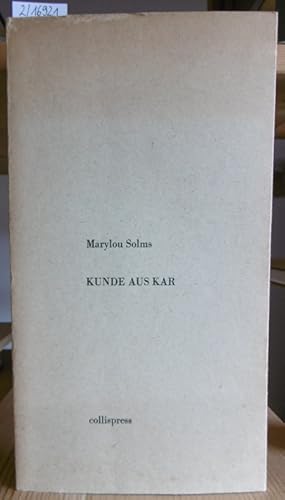 Seller image for Kunde aus Kar. for sale by Versandantiquariat Trffelschwein