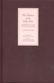 Seller image for History of the Holy War : Ambroise's Estoire De LA Guerre Sainte for sale by GreatBookPrices