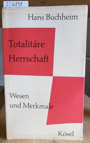 Bild des Verkufers fr Totalitre Herrschaft. Wesen und Merkmale. 2.Aufl. (7.-25.Tsd.), zum Verkauf von Versandantiquariat Trffelschwein