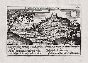 Imagen del vendedor de Montherri" - Montlhery / Palaiseau / Essone / Ile-de-France / gravure estampe a la venta por Antiquariat Steffen Vlkel GmbH