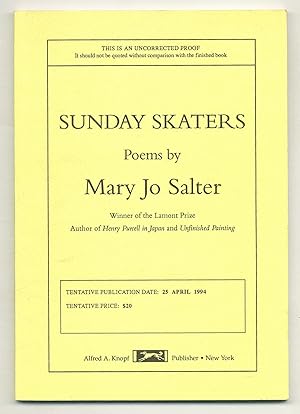 Seller image for Sunday Skaters: Poems for sale by Between the Covers-Rare Books, Inc. ABAA