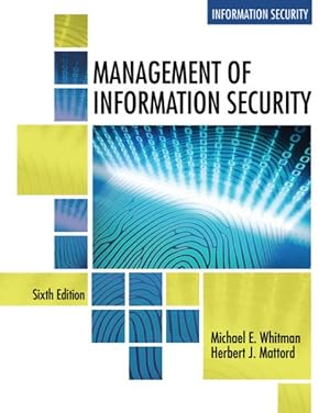 Seller image for Management of Information Security for sale by GreatBookPrices