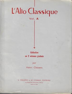 Image du vendeur pour L'alto classique vol.A Collection en 2 volumes gradues Sprache franz. /deutsch mis en vente par Versandantiquariat Sylvia Laue