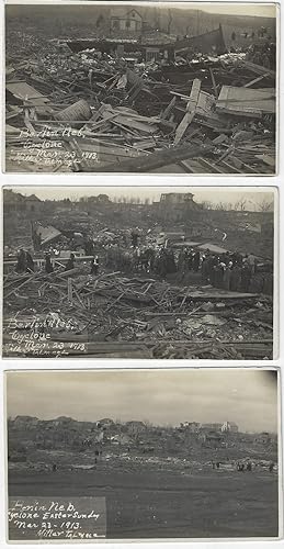 1913 - Small visual archive documenting the damage caused by the Easter Sunday tornado that destr...
