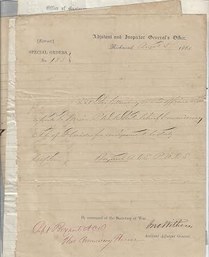 1863-1864 - An archive of documents and letters regarding Florida's importance during the Civil W...