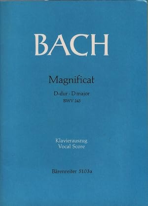 Bild des Verkufers fr Magnificat D-dur / D major. BWV 243. Klavierauszug. Vocal Score zum Verkauf von Leipziger Antiquariat