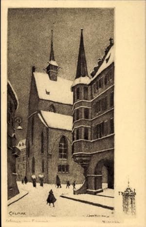 Künstler Ansichtskarte / Postkarte Hansi, Jean Jacques Waltz, Colmar Kolmar Elsass Haut Rhin, Str...