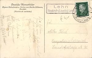 Landpoststempel Lehn Obergurig über Neukirch (Lausitz) Land, 01.07.1931, Ansichtskarte Bautzen