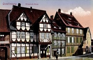 Bild des Verkufers fr Ansichtskarte / Postkarte Quedlinburg im Harz, Klopstock-Haus zum Verkauf von akpool GmbH