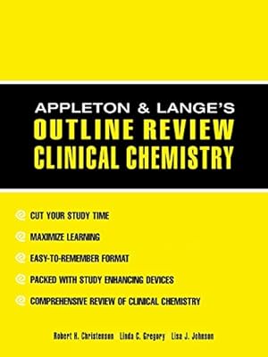 Image du vendeur pour Appleton & Lange's Outline Review: Clinical Chemistry mis en vente par Modernes Antiquariat an der Kyll