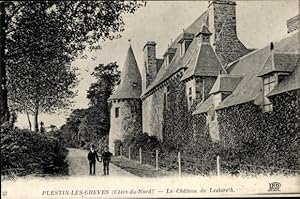 Ansichtskarte / Postkarte Plestin les Grèves Côtes dAmor, Le Chateau de Leslarch
